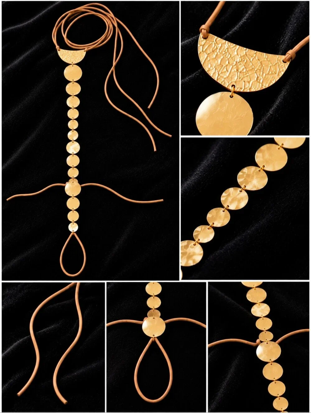 💋GOLD DISC LEG CHAIN -  STATEMENT FOOT JEWELRY!!!
